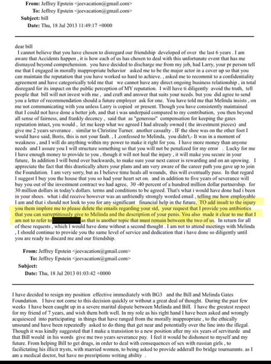 atensnut's tweet image. 🚨Holy Sh*t:   New Epstein drop is brutal regarding Bill Gates.  What a perverted, disgusting  scumbag. 

He Begged Epstein for antibiotics to slip into Melinda’s food or drink after he got STD.  
Epstein memorialized in an email.  WOW.