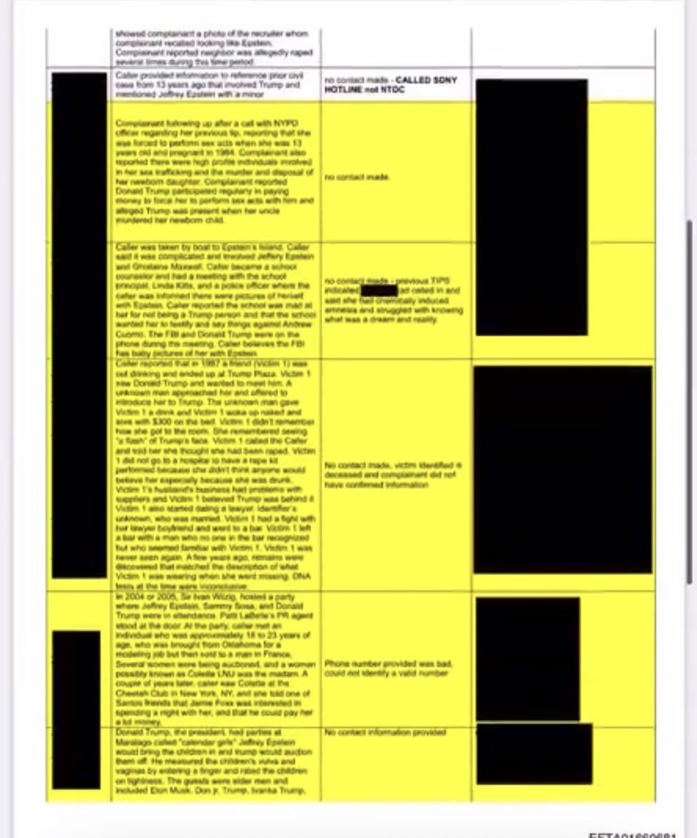 MJTruthUltra's tweet image. New Epstein Documents include the name Donald Trump from random people making accusations on the NTOC Tip Line

People are posting these and deceptively editing out the most important part. 
—— “In all of these cases the information was deemed "2nd-hand" or invalid.”

These…