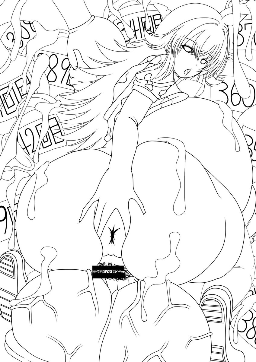 ふたなり果穂ちゃんの線画でーきた 