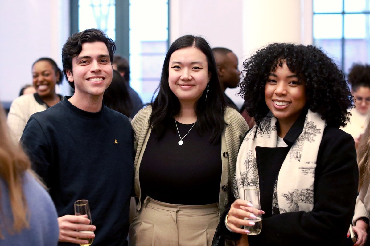 UVALaw's tweet image. The #UVALaw Class of 2027 celebrated being halfway through #lawschool at the Midway Toast on Thursday, with Dean Leslie Kendrick ’06 cheering on 2Ls’ continued success.