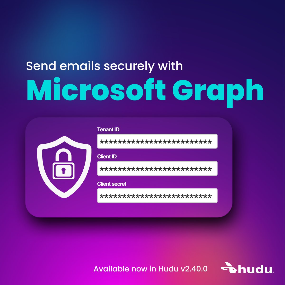 𝗧𝗵𝗲 𝘄𝗮𝗶𝘁 𝗶𝘀 𝗼𝘃𝗲𝗿 — Microsoft Graph support is here.
Email delivery, upgraded. 📧

#Hudu #ITDocumentation #MSP #ManagedServices #Documentation
#technology #ai #software #innovation #TechTools #ITDocs #ProductivityTools #DigitalTransformation #WorkflowAutomation