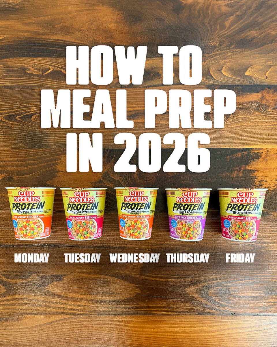 OrigCupNoodles's tweet photo. And just like that, you’re prepped for the week. https://t.co/SKiYXHYwG6