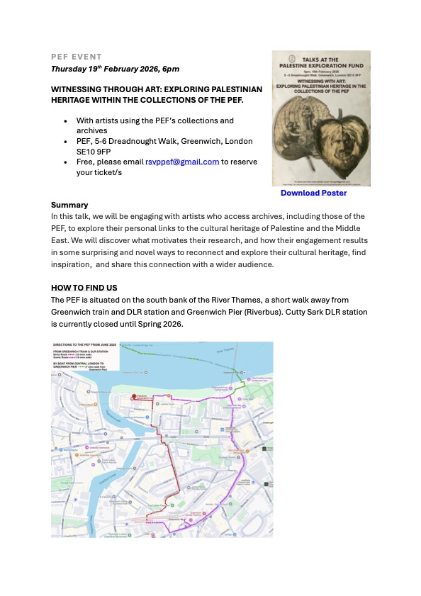 Palestine Exploration Fund tweet media