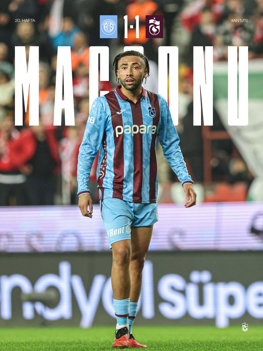 Transfer dedikoduları ile kafası karışan Trabzonspor, şampiyonluk yolunda ağır yaralı.
Kötü futbola rağmen kazanma şansı ayağına kadar geldi; ancak Trabzonspor bu fırsatı değerlendiremedi. Sahada ne oyun vardı ne de maçı koparacak cesaret.

Antalyaspor 1 Trabzonspor 1