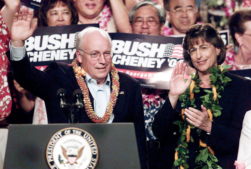 TheBushArchive's tweet image. Dick Cheney campaigning in Hawaii during the 2004 Election.
Today would have been his 85th birthday