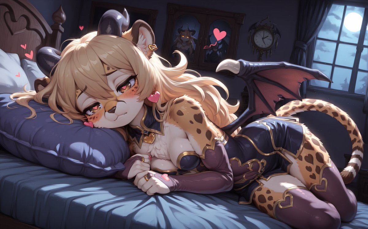 Magic_AIArtist's tweet image. #furry #anthro #succubus #furryart #AIart #NSFW