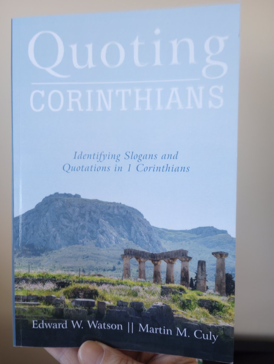 WisdomofCross's tweet photo. Do you desire to read a book on the Corinthian letters?

Read my book review “Quoting Corinthians"
by Edward Watson &amp; Martin Culy https://t.co/Id8JgKKi47
@OralRobertsU

Paul speaks the language of the Corinthian people to communicate in their spheres of influence

@wipfandstock https://t.co/TxJtsurD2k