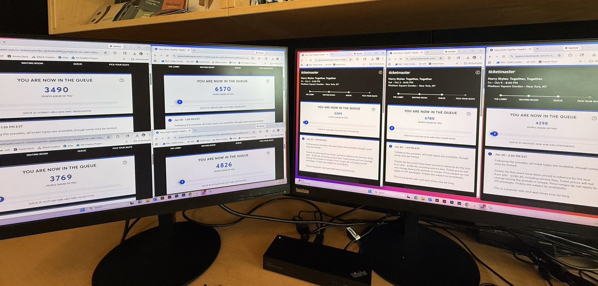 You’re telling me Ticketmaster queues are “random” and yet this has been my range of numbers for so many shows…