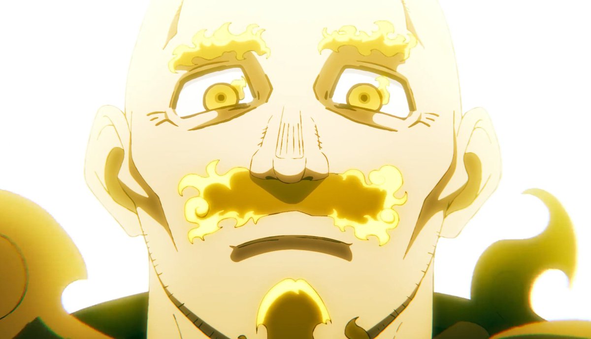 EmmaChuks21's tweet photo. In the latest Fire Force episode, Emperor Raffles I has finally made his appearance.
A lovely reunion between Shinra and Sho, and we also get a reveal of Sister Iris’ power.🔥
#FireForce #FireForceAnime #Shinra #Sho #SisterIris https://t.co/eh31pCEmpS