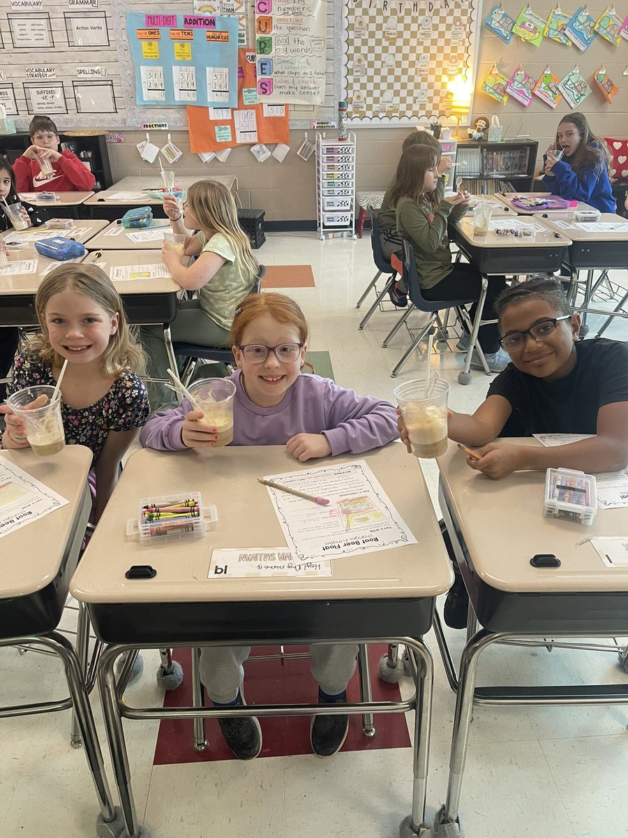 fpcs_MsSmith's tweet photo. Finally able to wrap up our states of matter unit with a yummy root beer float lab 🥤🍨 @fpcsmkrivak @FPSchools https://t.co/QlH5YXEkpr