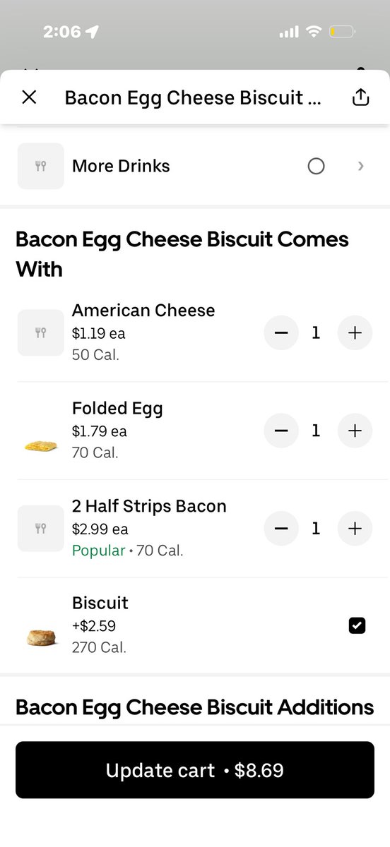 JHUNTT_'s tweet photo. Ordered a bacon egg &amp; cheese biscuit and received… the concept of a bacon egg &amp; cheese biscuit. Appreciate the imagination @McDonalds way to piss me off after all we’d been through last night😭 https://t.co/yXSu3rmJxM