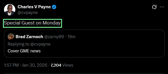 ReesePolitics's tweet image. Charles Payne is teasing a very 'special' $GME guest on Monday....