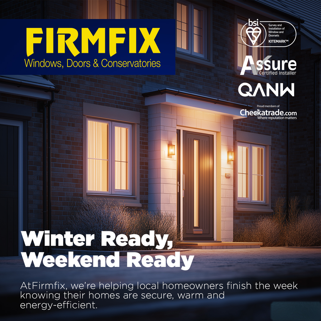 ✅ Wrap up the week knowing your home’s in good hands.
Firmfix = warmth, style &amp; savings this January.
📞 01684 296603 | 🌐 firmfix.co.uk
