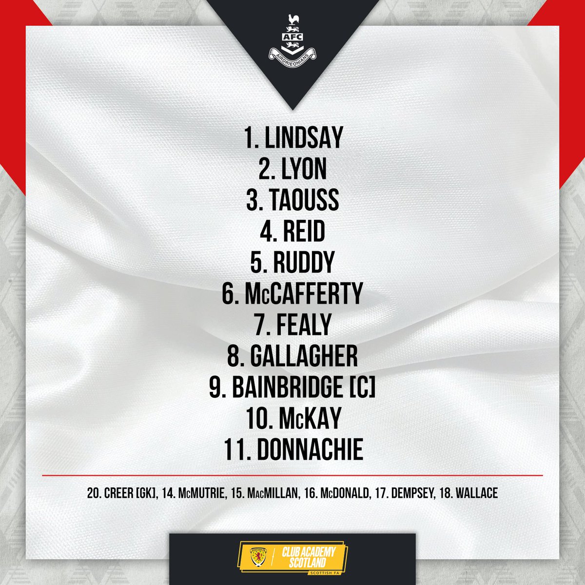 Airdrieonians Reserves and Academy tweet media