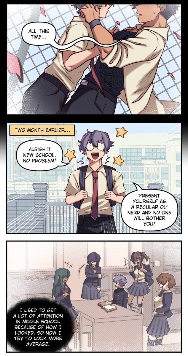 Merryweatherey's tweet image. Nerd x Delinquent #1