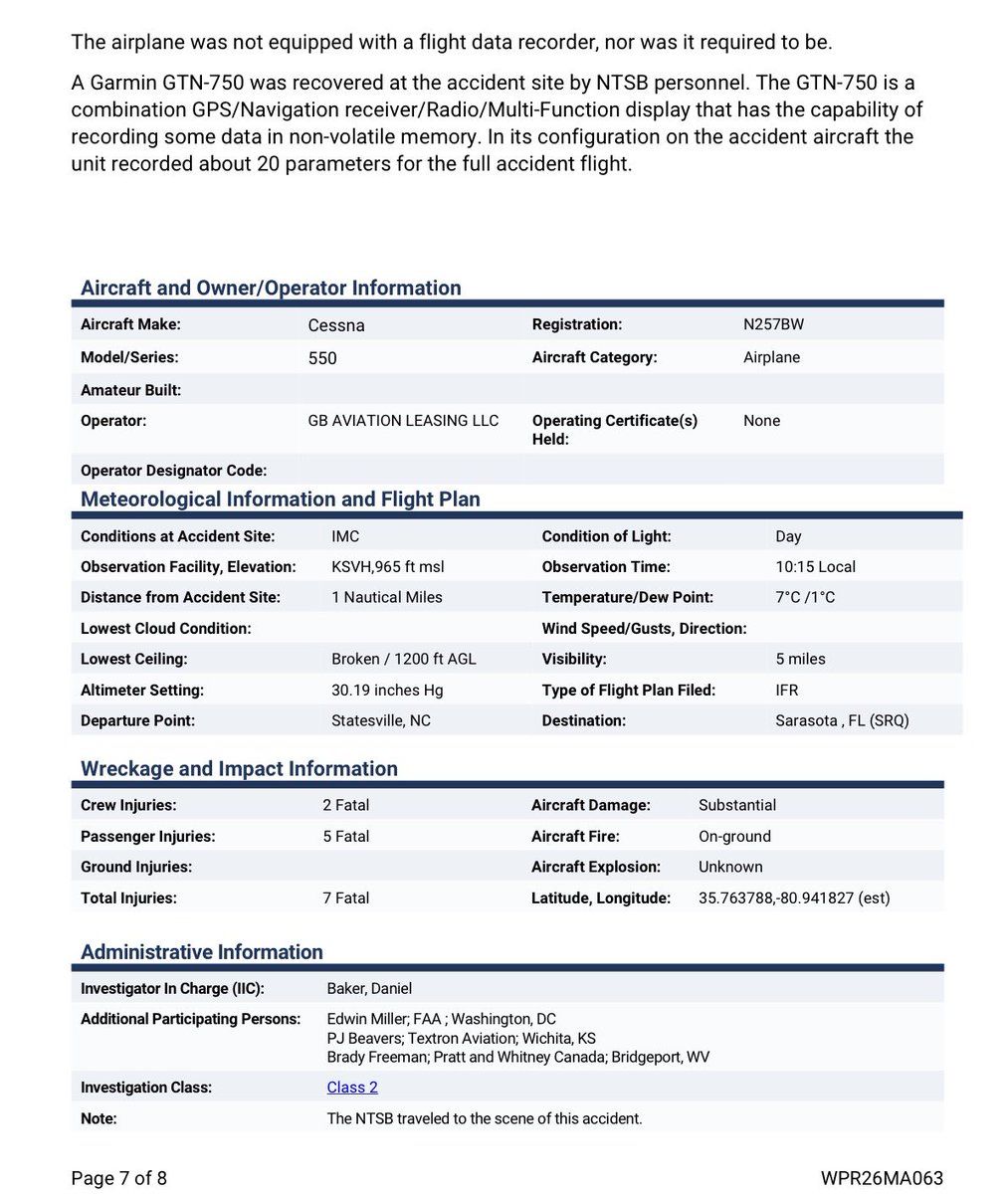 NTSB preliminary report for the Dec. 18 plane crash in Statesville (2/2)