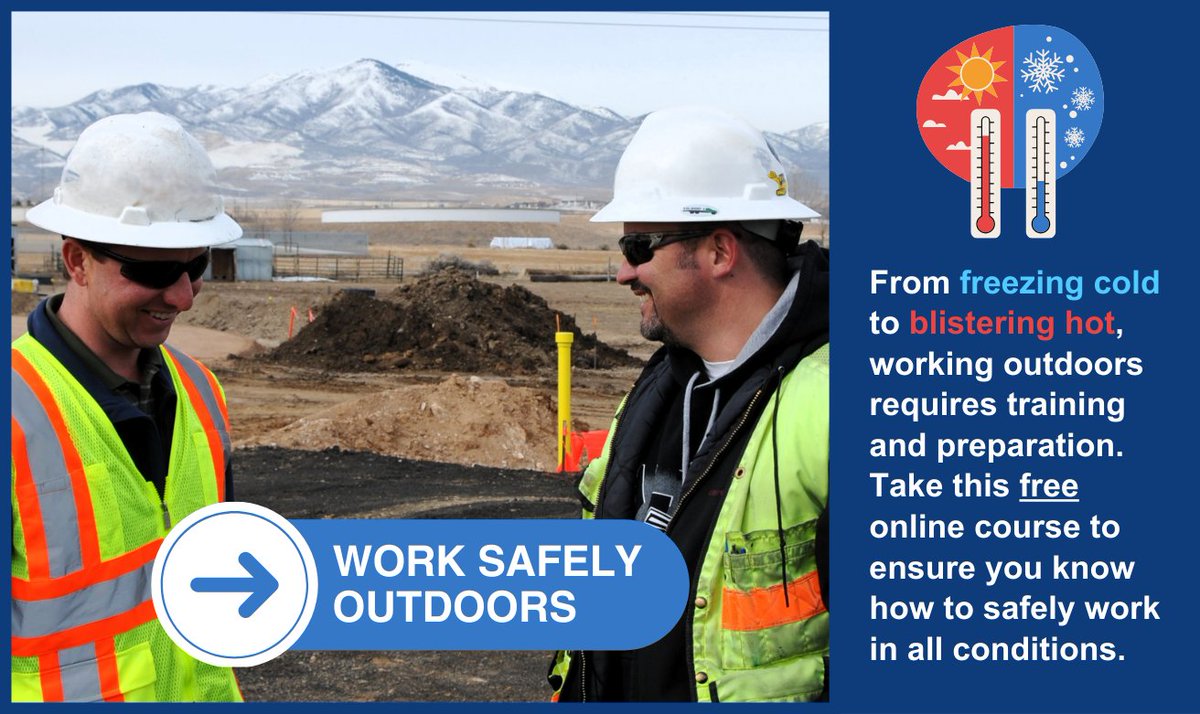 Ensure you know how to safely work outdoors in all weather conditions with this free online course: artbatraining.com/product/workin…
