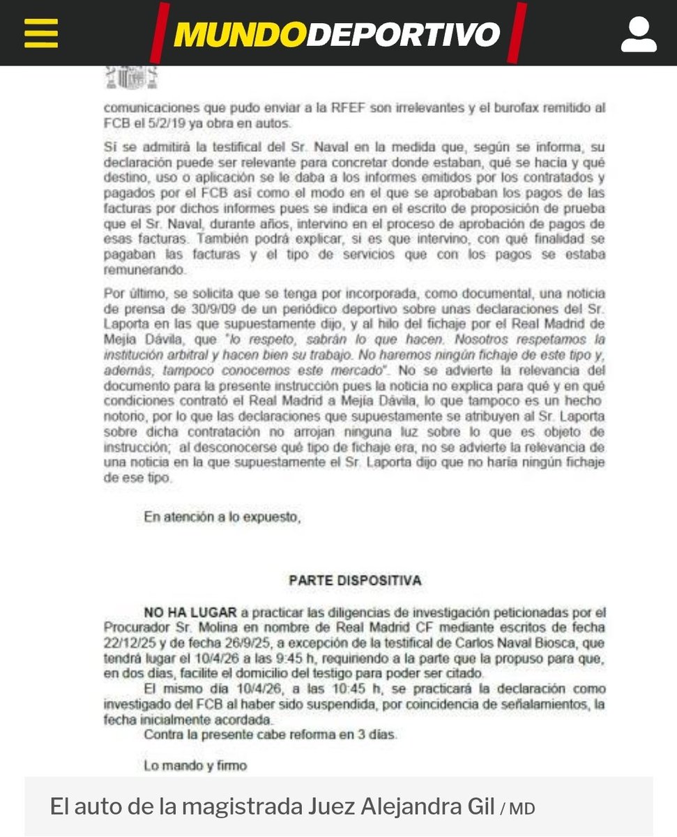 Un juez no es un auditor: el ‘no’ al <a href="/realmadrid/">Real Madrid C.F.</a> en el Caso Negreira protege el tipo de corrupción deportiva… y el secreto empresarial del <a href="/FCBarcelona_es/">FC Barcelona</a>

La petición del Real Madrid carecía de lógica jurídico‑penal desde la perspectiva del delito de corrupción deportiva, y el