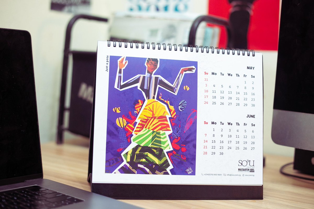 tosinkuzzi's tweet photo. My art collection on the SO&amp;U 2026 calendar. I have some copies available 😊
#digitalart https://t.co/9KiO4odMtJ