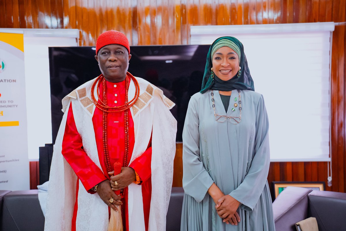hanneymusawa's tweet photo. Today, I had the distinct honour of receiving the Asagba of Asaba, HRM Prof. Epiphany Chigbogu Azinge, and his entourage for a productive engagement centred on heritage, storytelling, and tourism development.

Our discussions explored ways to formalise collaboration between Asaba and the Ministry to preserve cultural heritage, strengthen storytelling through the arts, and unlock the tourism potential of historic sites in Asaba, Delta State, with support from the Federal Government.

This engagement reaffirms that our traditions are not relics of the past but valuable assets for the future. It is especially significant given Asaba’s longstanding role as the home of Nollywood and its inscription by UNESCO as a Creative City for Film. I look forward to visiting Asaba to experience its culture and to taking concrete steps to formalise this partnership.

#asabadeltastate #nigeriaeverywhere #destination2030nigeria #culture #culturalexchange