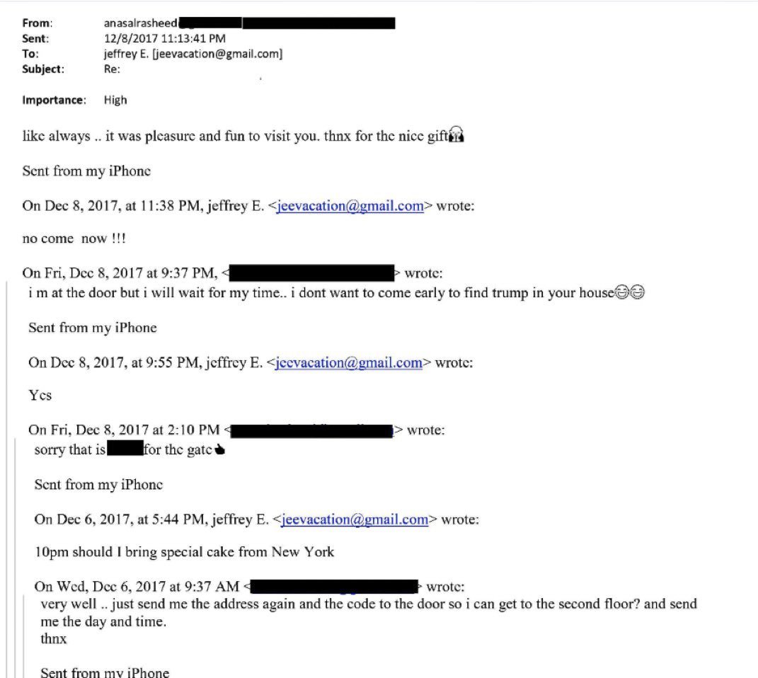 adamscochran's tweet image. If Trump claims he parted ways with Epstein in 2003...

Why were Epstein's massage girls worried about running into Trump at Epstein's house in 2017?