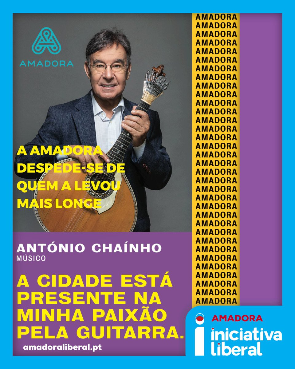 “A cidade está presente na minha paixão pela guitarra.”
António Chainho construiu um caminho próprio, com independência, visão e coragem criativa.
Autodidata, levou a guitarra portuguesa mais longe, formou outros e deixou futuro.
A Amadora despede-se de um dos seus embaixadores.