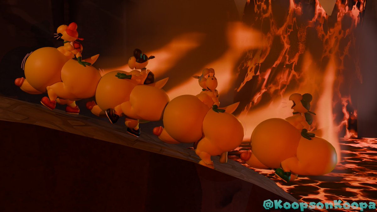 KoopsonKoopa's tweet image. The lava unexpectedly rised, and now the bro's butts is on fire heh (And the first one for this week (i think?))
Also tried using greace pencil this time for more "flair", and yea it works
(Part of the Koopa Bros Shenanigans, drop your suggestions here: &amp;lt;forms.gle/C5Cop33bvcASfW…&amp;gt;)