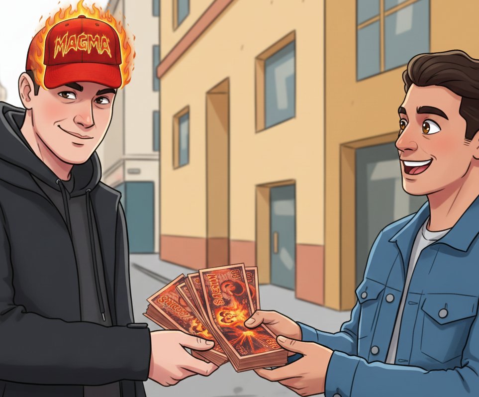 5,000,000 $MAGMA Giveaway!  🌋🔥

One winner - 5 MILLION $MAGMA on SOL! 

$MAGMA Memecoin Info: magma.cards
Collection: Goal to Rarify Magmar 1st Edition Fossil!

To enter rules below:
 1⃣ Follow <a href="/RarifyMagmar/">Magmartyr</a>
 2⃣ Like + Repost this post
 3⃣ Reply with your SOL
