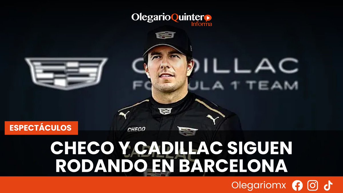 🚗🔥 Día 4 de tests en Barcelona: Checo Pérez sigue rodando con Cadillac F1 en la pretemporada rumbo a la temporada 2026 👀⚙️👇
#checoperez  #CadillacF1 #F12026  #Pretemporada