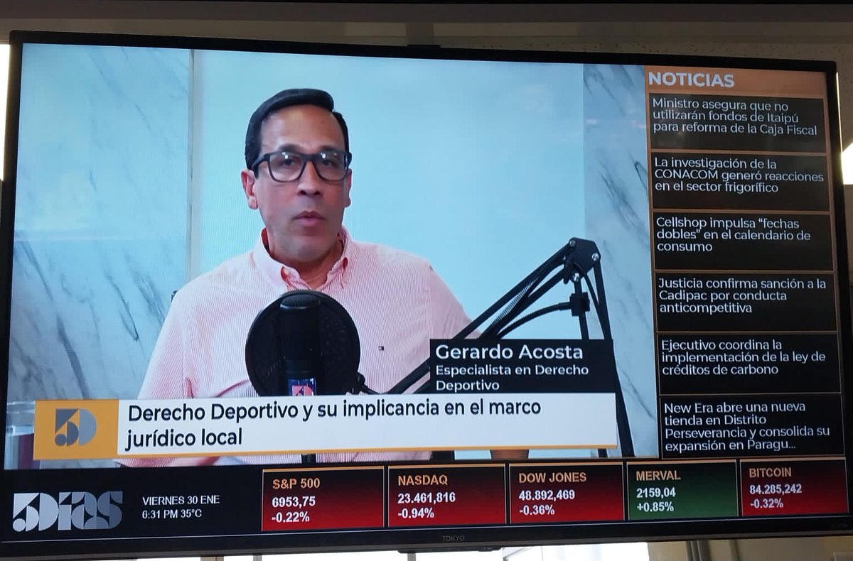 En 5días TV conversamos sobre Derecho Deportivo y su implicancia en el ambito juridico laboral
