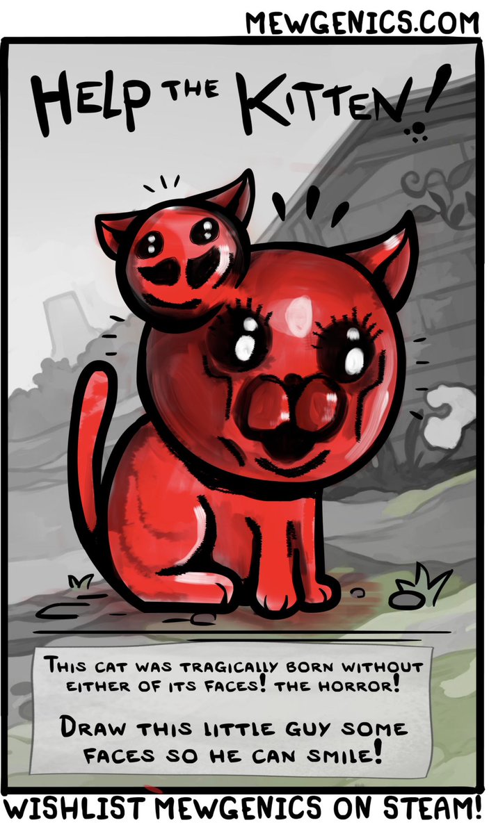 My #mewgenics submission, she has the smb mutation!
<a href="/edmundmcmillen/">🜏 Edmund McMillen 🜏</a>