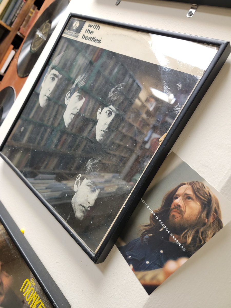 FilmUpdates's tweet image. People keep finding postcards showing the cast of the upcoming BEATLES films. These have been spotted at local record shops in NY, Hamburg, Tokyo and Liverpool.