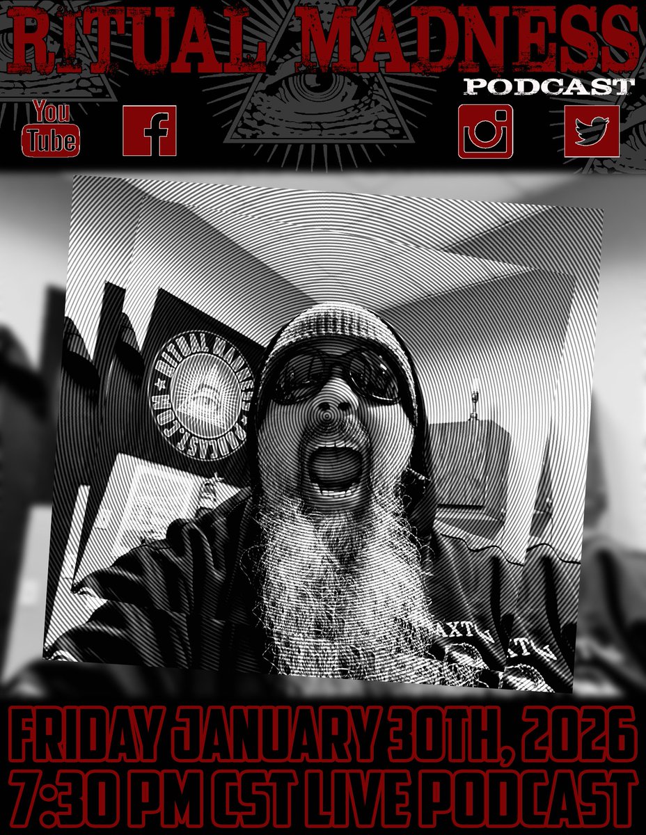 Going LIVE at 7:30pm cst join me for Metal,Madness &amp; Mayhem Youtube.com/ritualmadnessp…