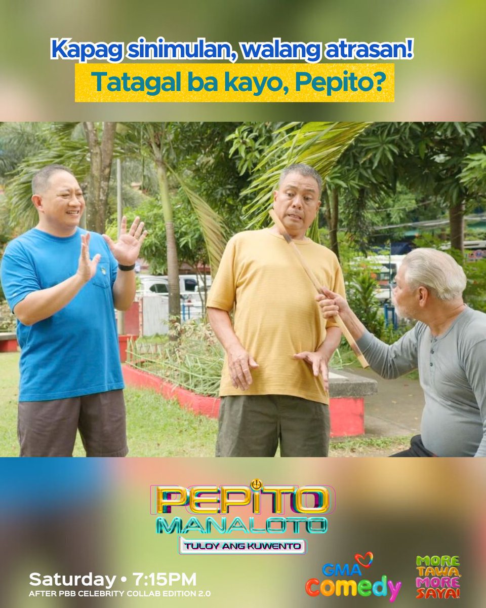 Tatagal kaya sina Pepito at Patrick sa kanilang Arnis Training? 🔥💪🏼

Huwag palampasin ang NEW &amp; FRESH episode ng #PepitoManaloto! 📺✨

#PepitoArnis | Saturday 7:15 PM on GMA #MoreTawaMoreSaya