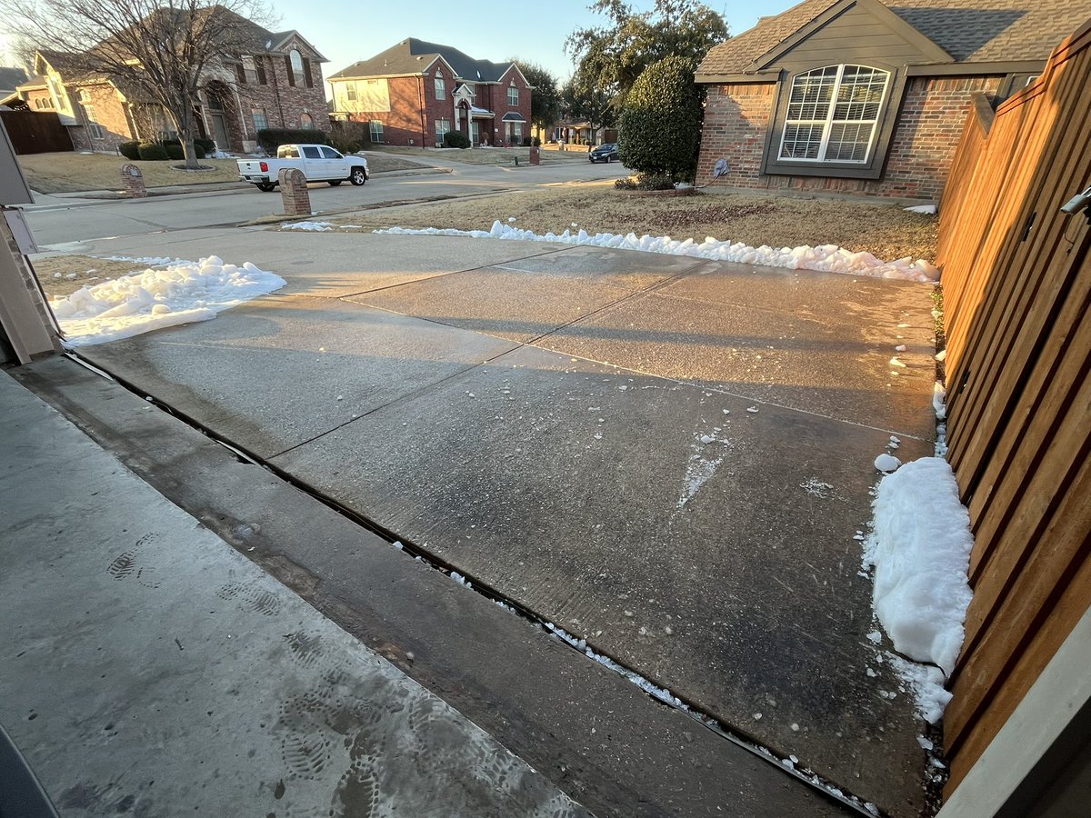 When you cleared the ice wall that had your cars trapped in the garage, did it invoke a blow torch?
