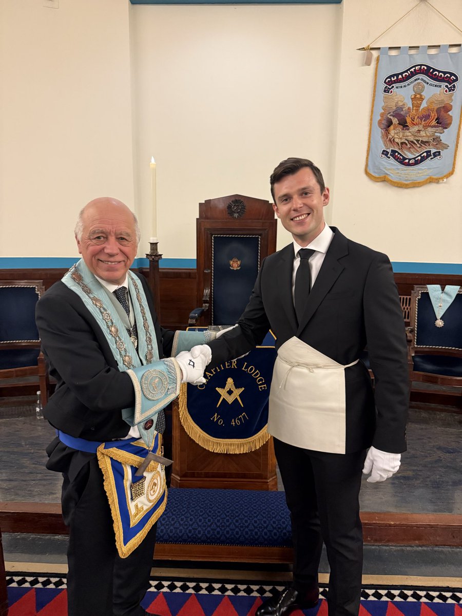 ChapiterLodge's tweet photo. Wonderful evening for our emergency meeting for two new members of @ChapiterLodge with a very special guest from Berlin and many more visitors. Thanks for a great evening #london #UGLE #MetGL #freemason https://t.co/S3fuUUivOW