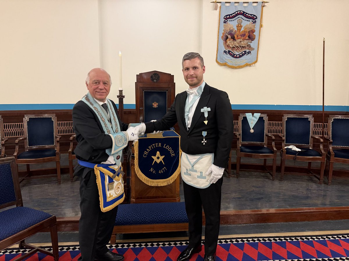 ChapiterLodge's tweet photo. Wonderful evening for our emergency meeting for two new members of @ChapiterLodge with a very special guest from Berlin and many more visitors. Thanks for a great evening #london #UGLE #MetGL #freemason https://t.co/S3fuUUivOW
