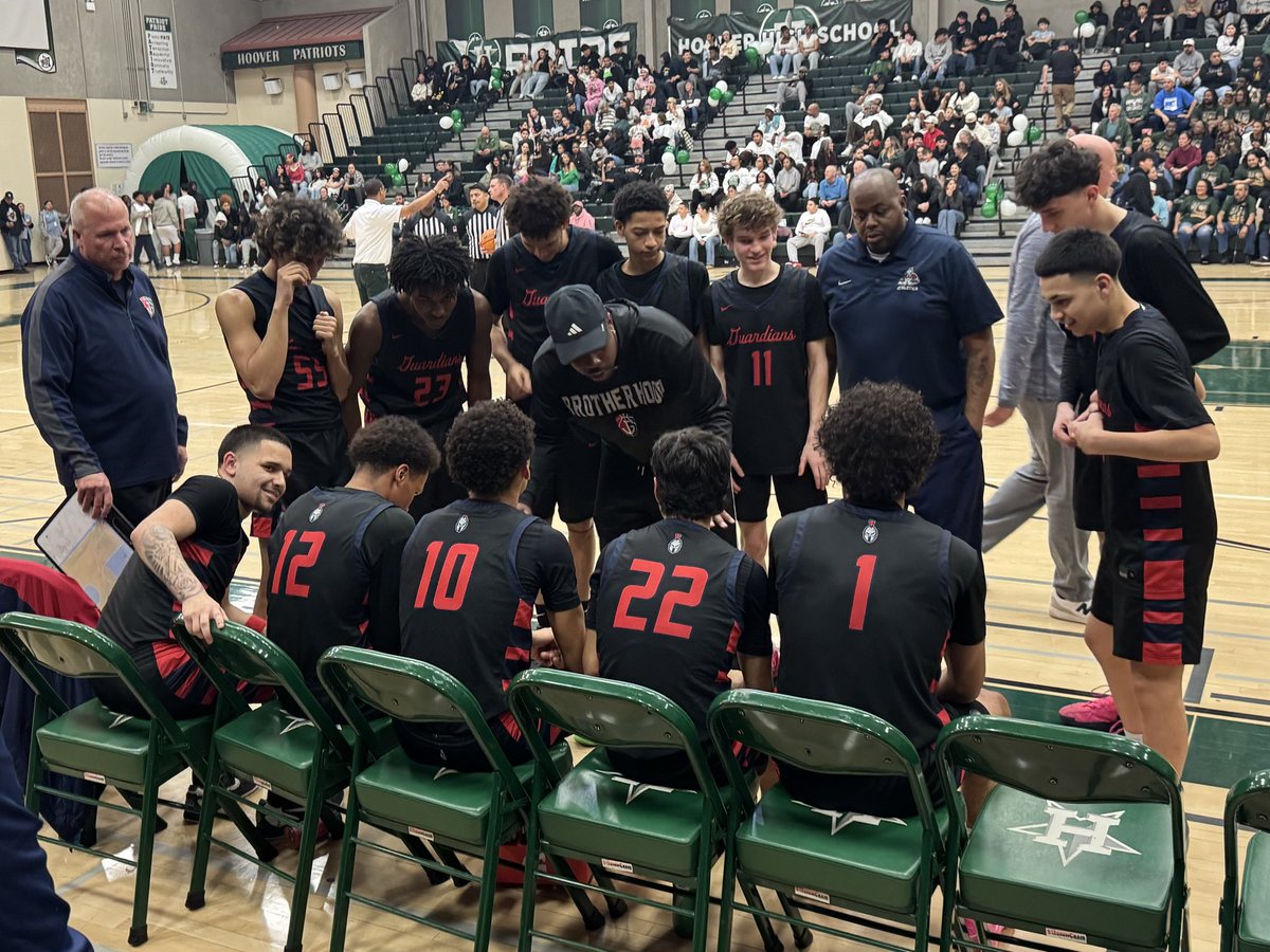 Great &amp; Tuff battle between our division opponent but ultimately we showed poise &amp; determination 🔥🛡️⚔️ FINAL: 
Garza Guardians 61 - Hoover Patriots 53
#standformore #werenotdoneyet #brotherhood #goguardians