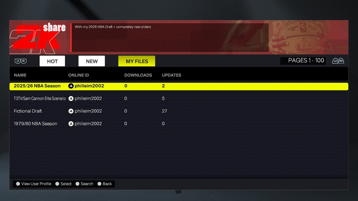 philleim2k's tweet image. Big news 🔥 .You must try them if you play MyNBA. My 2025/26 NBA Scenario is out. Huge changes which guarantee a new and fun experience. Simulation, gameplay, draft class, etc. Everything.
#nba2k26 #2kcommunity #nbadraft