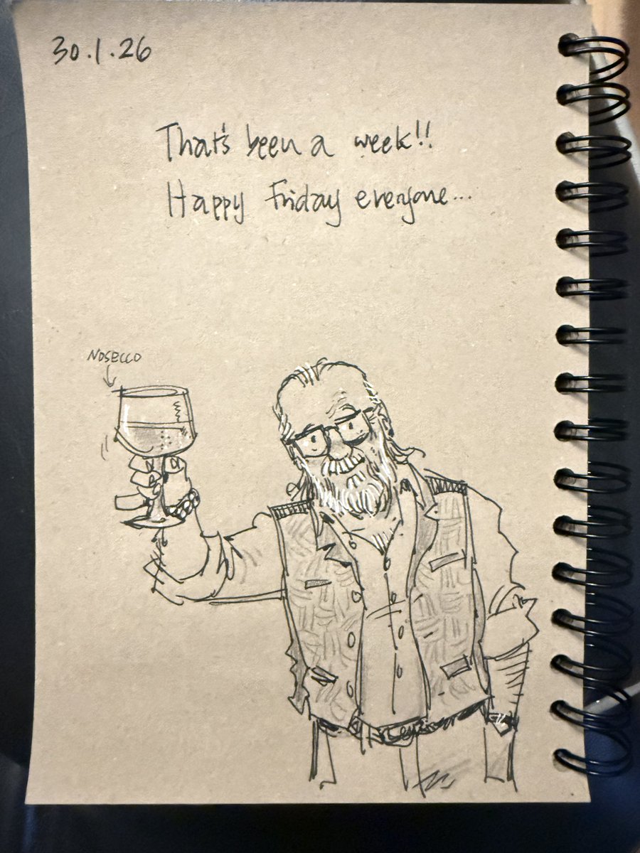 GaryScribbler's tweet image. A very full week, both at work and domestically.  Time for a chill and a fairly quiet weekend for once! Cheers! #doodleaday