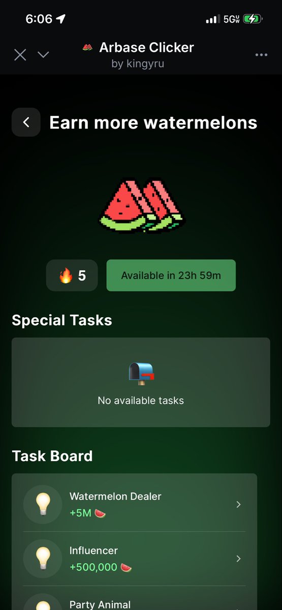 KoachKlamm's tweet image. I got a 5 day streak going on #ArbaseClicker on @baseapp #minigames 

Who’s clicking with me? Ranked #29 currently. 

arbase-click.palette.finance/r/asH7nPAE