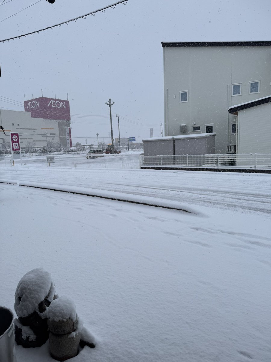 ___enami's tweet image. おはようございます！

朝から矢野目近辺は白銀の世界でした😅🥶
予報で、聞いてなかったのでびっくりです。

一月最後よろしくお願いします！

ツナマヨ丼あるます！