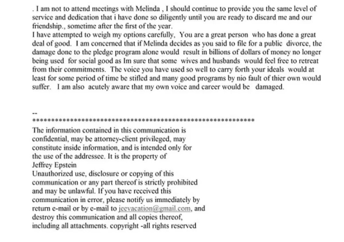 Los archivos de Epstein contienen un correo electrónico de Epstein diciendo que Bill Gates le pidió antibióticos para dárselos en secreto a su entonces esposa, Melinda, después de que Gates se acostara con una mujer rusa y contrajera una ETS.

Seguir: <a href="/elalcazar_es/">El Alcázar</a>