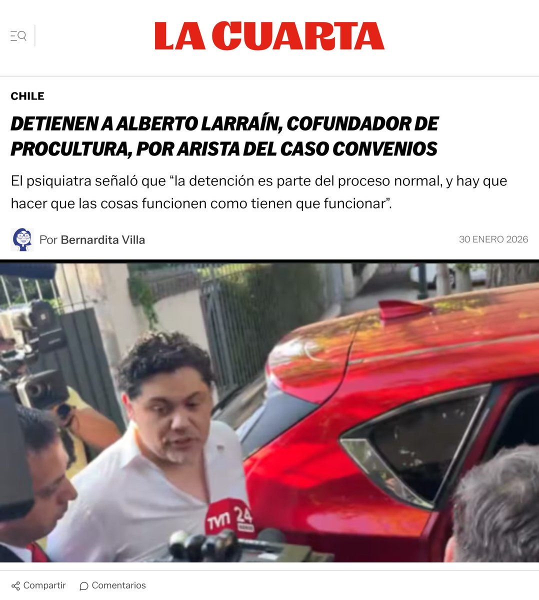 fedoraletelier's tweet image. 🛑Detenido Alberto Larrain, psiquiatra cofundador ONG #ProCultura  #Fundaciones #Convenios caso ligado a Gobernación en Programa de Prevención del Suicidio “QUÉDATE“
 
🛑 El Programa ”Quédate” se refería a la permanencia de miles de mill. en su poder❓
#Orrego #Jackson #Crispi