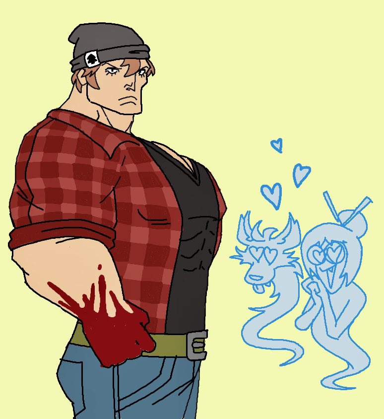 Got some feedback that the flannel girl’s boobs were erased in my rendition. So I made an attempt to fix it.