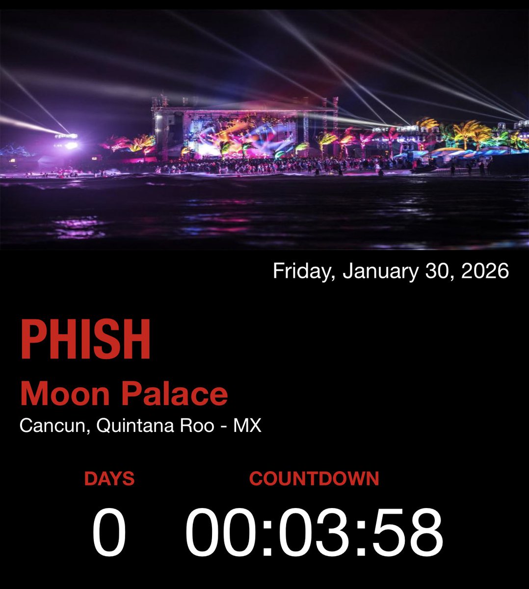 Almost time #phish #couchtour