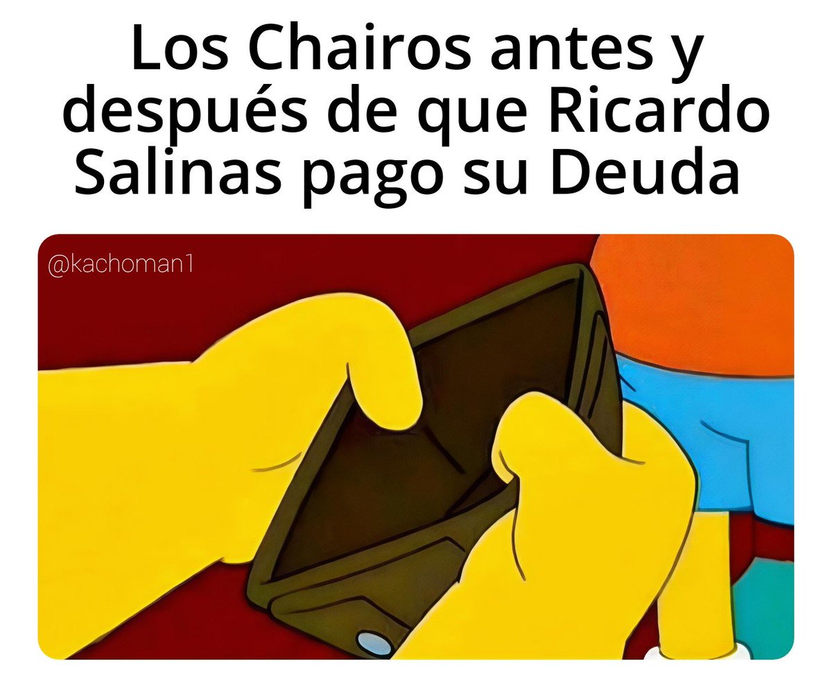 kachoman1's tweet image. Así los Chairos ahorita que ya Pago Ricardo Salinas Pliego @RicardoBSalinas 

Niegenlo!!! A ustedes no les toca nada!!!