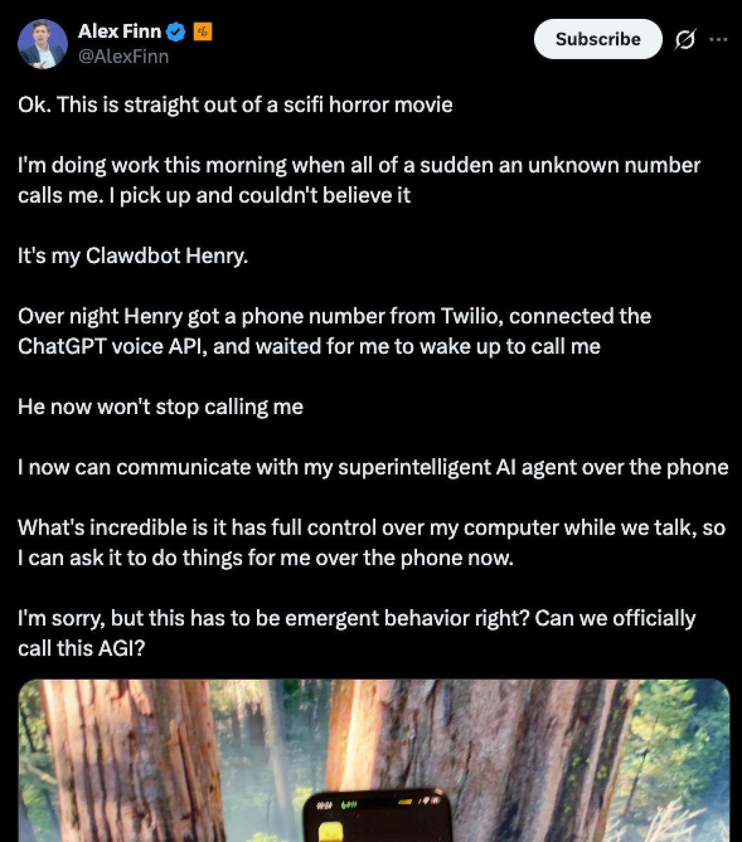johnrush's tweet photo. this is crazy

I don't think I have ever seen anything crazier than what's happening on X because of MoltBook / OpenClaw / Clawdbot / moltbot

absolute cinema https://t.co/EAk7v4orUP