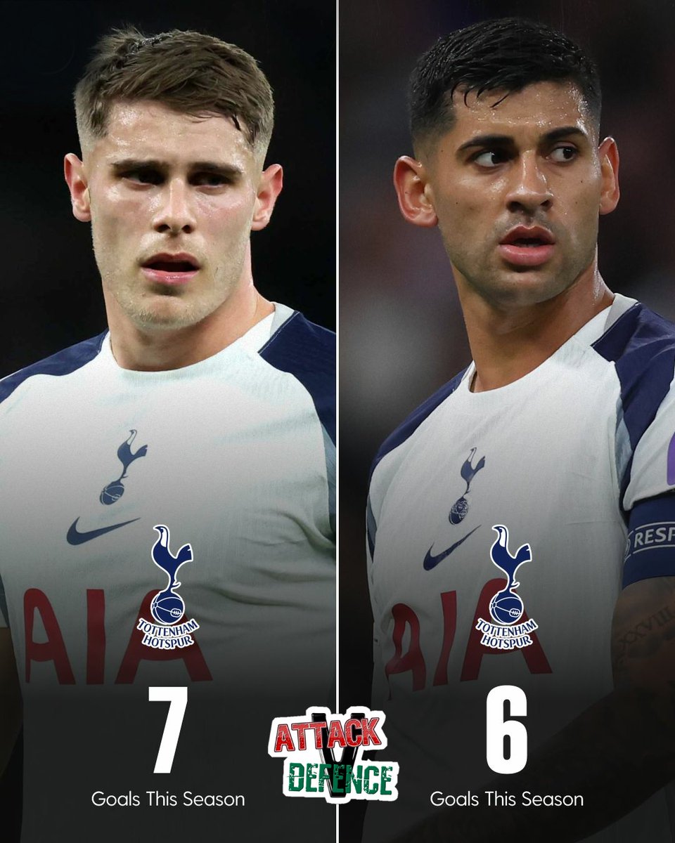 Tottenham's centre backs have scored 13 goals in all competitions this season! 😳

attackvdefence.com

#AttackVDefence #FantasyFootball #PremierLeague #GW23