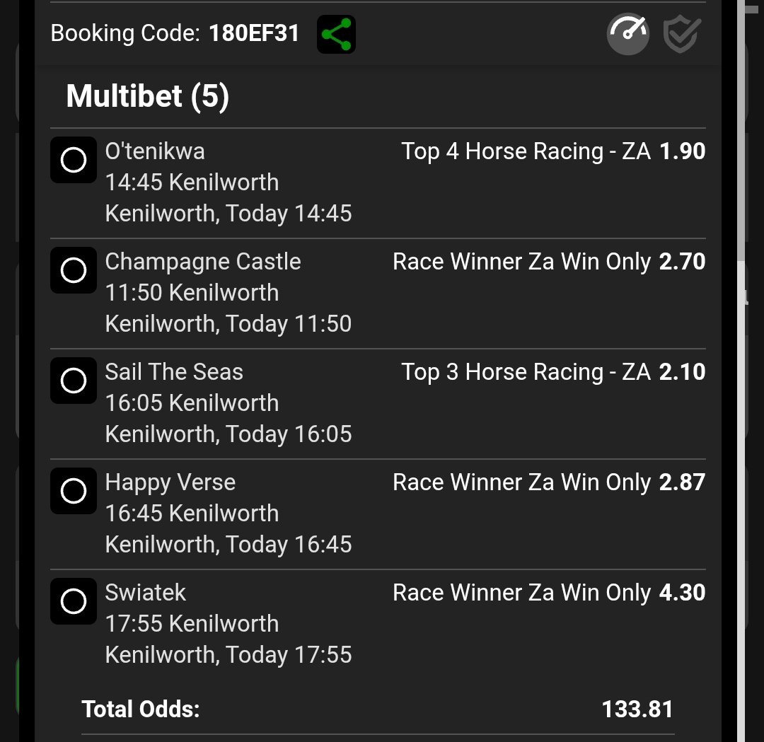 Kenilworth 🇿🇦 🐎 The Cape Met

180EF27 🍏
180EF31 🍏